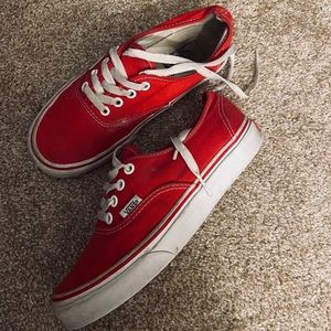 Red & white vans